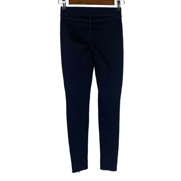 Rag & Bone The Lawson Leggings size Small Black Chevron Zippered Pull On - Picture 2 of 9